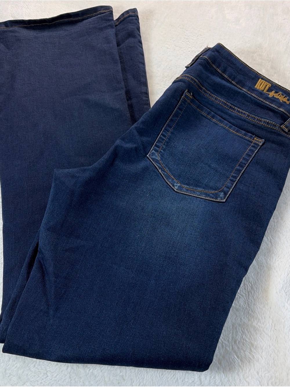 KUT FROM THE KLOTH 12 Jeans Meryl High Rise Bootcut Dark Wash Flared 32" Inseam